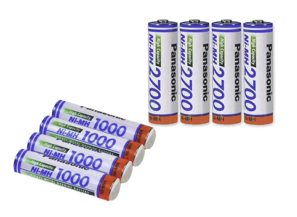 NiMH Micro (AAA) Akkus mit 1000mAh - 4 Stück mit Akkubox Beliebt